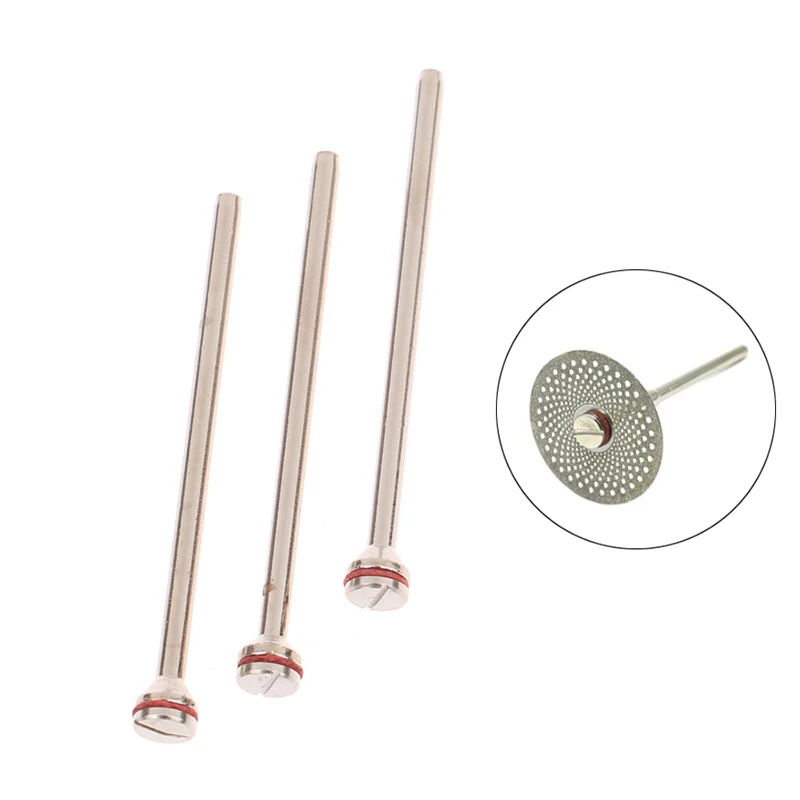 

3 шт Стоматологические алмазные диски, двухсторонние зернистость, режущее устройство, держатель шлифовальных колес для вращающегося инструмента, Аксессуары Dremel