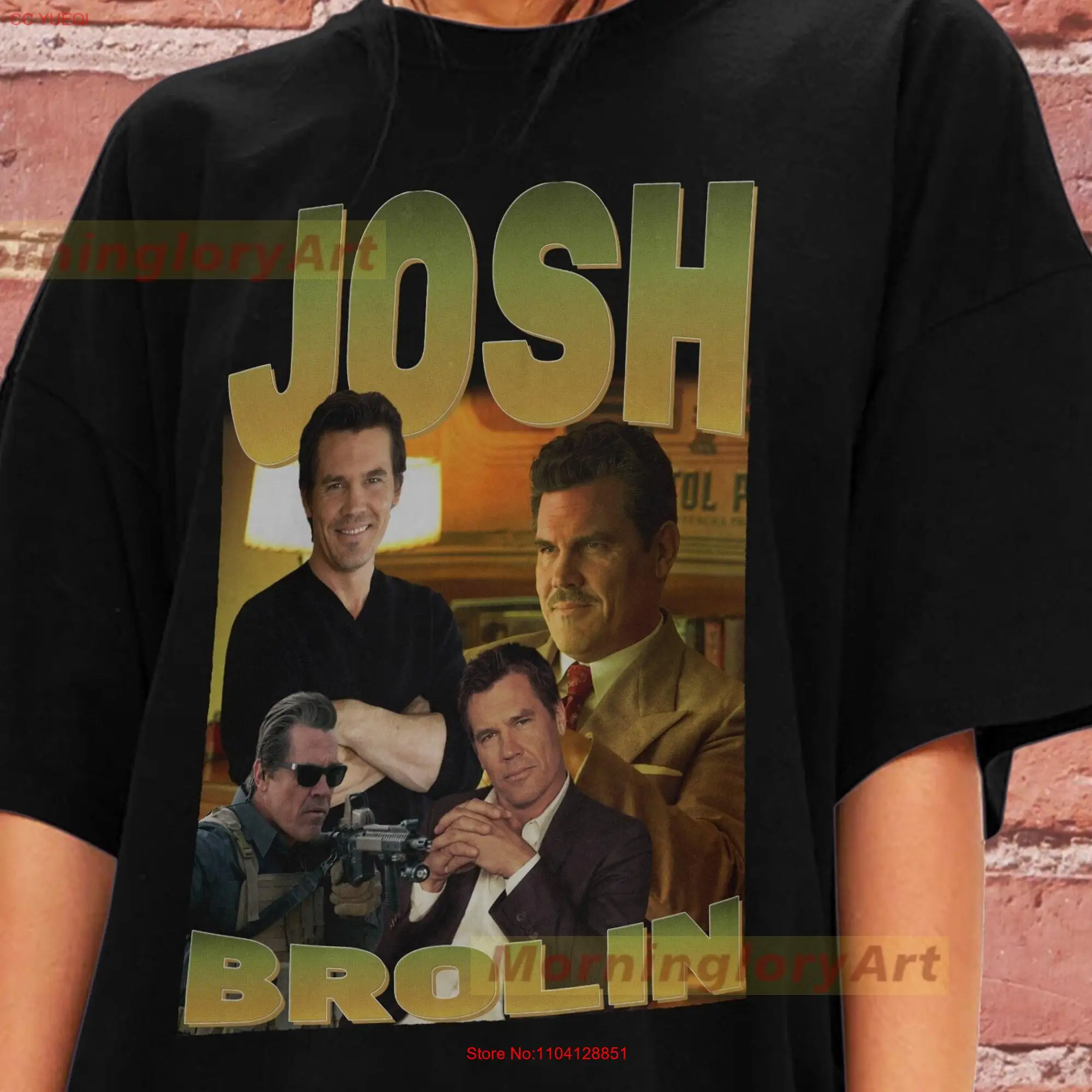 Футболка с длинным или коротким рукавом принтом Джоша бролина