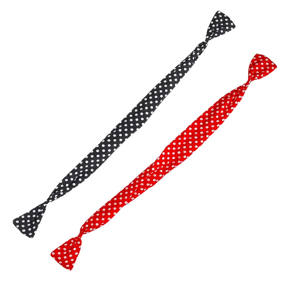 

2 Pcs Ear Headband Wide Headbands Women Red Hair Accessories Elastic Makeup Running Sweatband Hairbands Elasticity Polka Dot