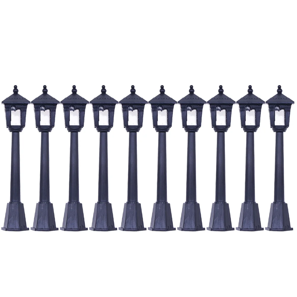 Ретро Декор Винтаж Поддельный Уличный Фонарь Опора Модель Мини Дом Декоративные