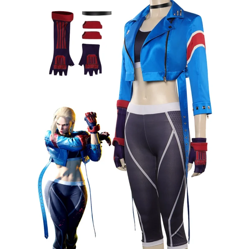 

Женский костюм для косплея Cammy из аниме «истребитель» SF 6, Карнавальная одежда на Хэллоуин, Женская Маскировка, Костюмы для ролевых игр
