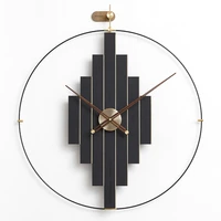 spain nordic large wall clock wood luxury clocks wall home decor modern metal silent watches home living room decoration gift