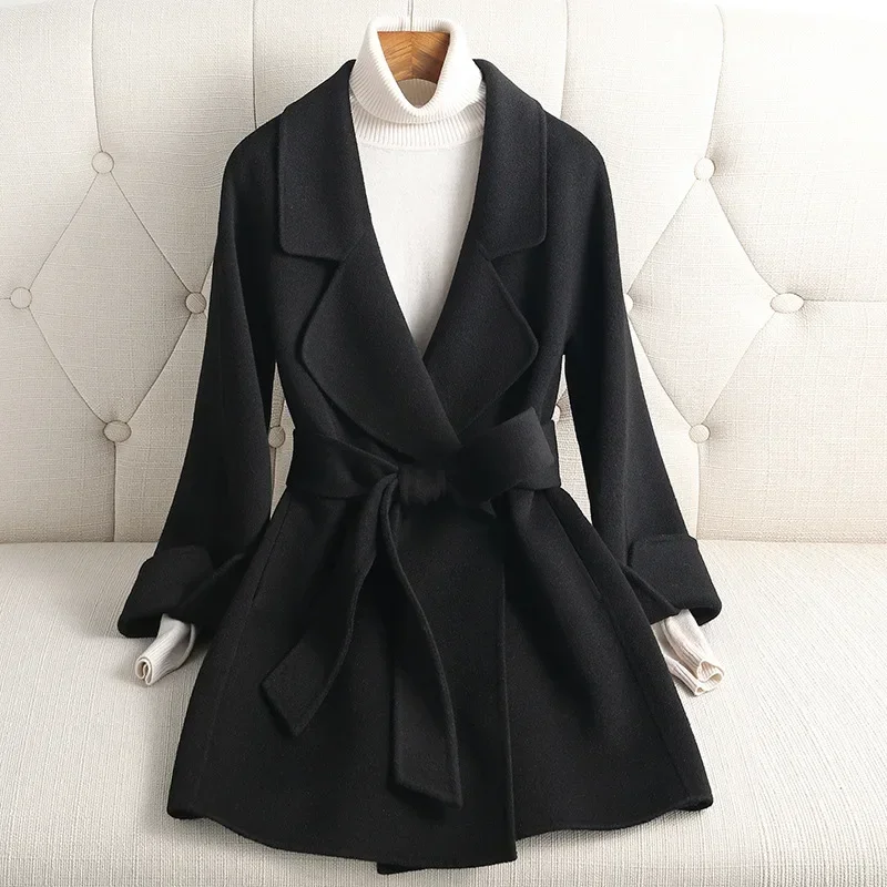 

2023 Autumn/Winter New Double Sided Woolen Coat Women's Short Fragrant End Small Woolen Coat Women's Clothing