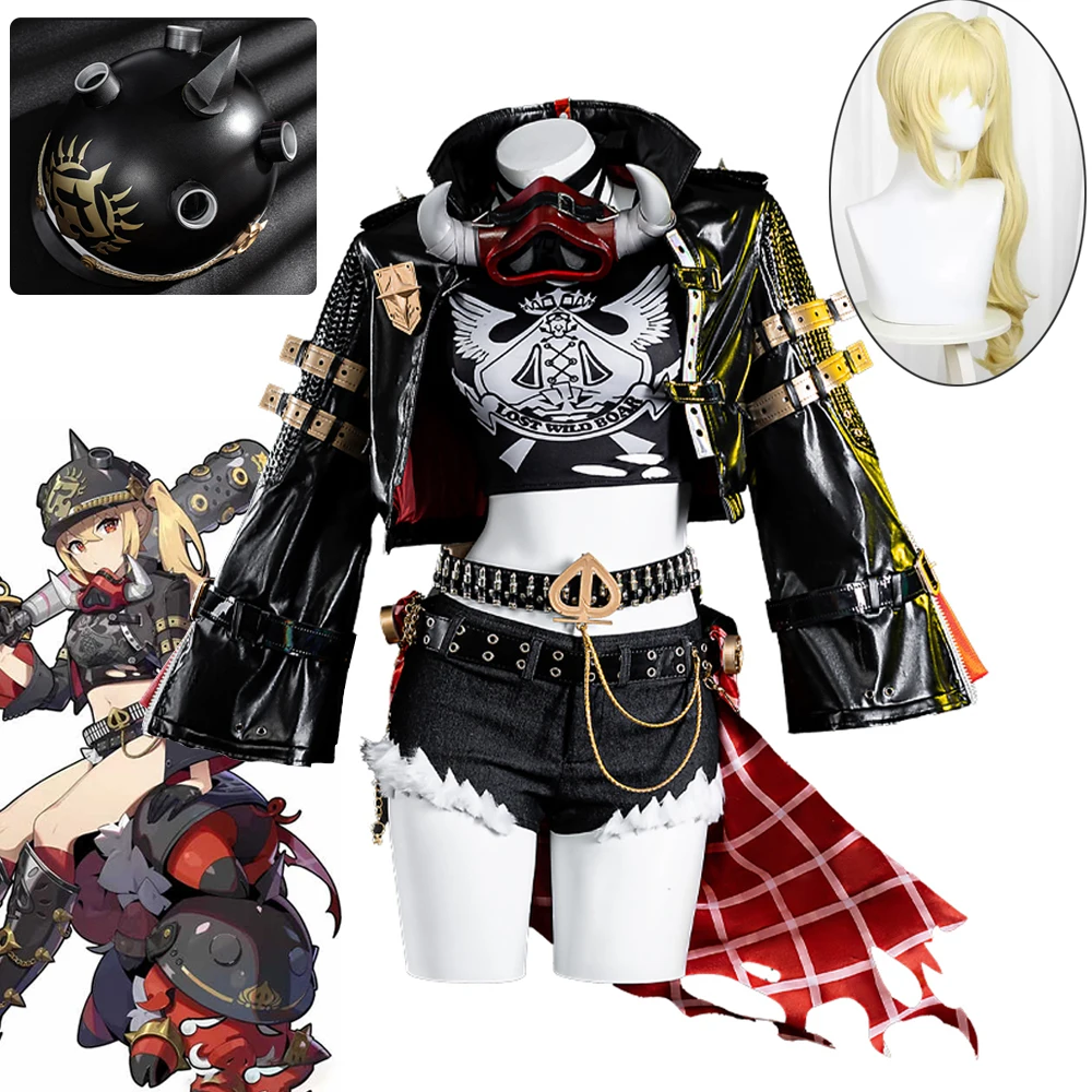 Zenless Zone Zero Lucy Косплей Костюм Парик Luciana Auxesis Theodoro De Monte Wellness of Calydon Униформа Хэллоуин