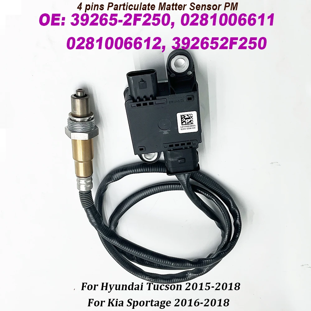 39265-2F250 Датчик матрации твердых частиц PM OE 0281006611 0281006612 392652 F250 для Hyundai Tucson 2015-2018 Kia
