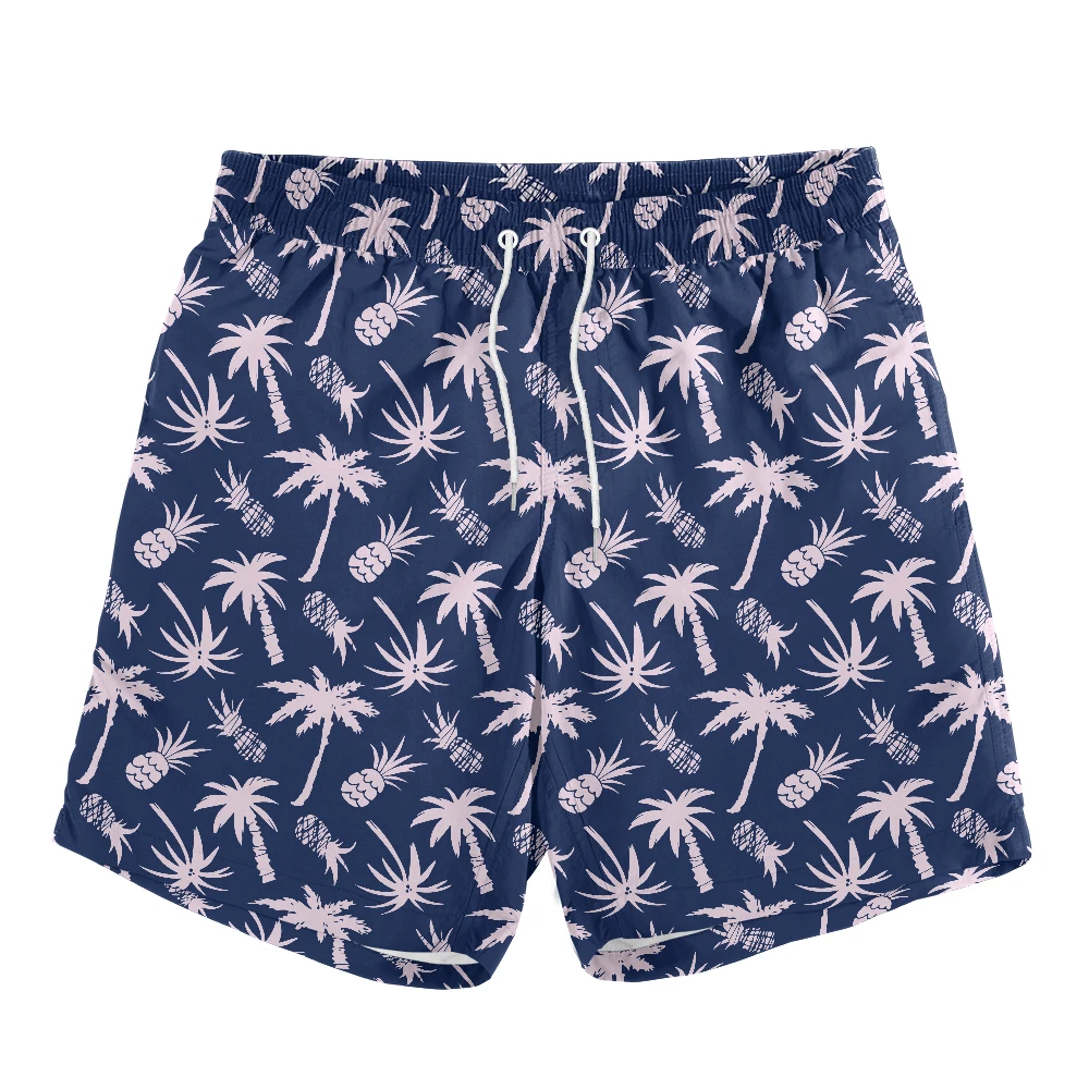 Мужские повседневные летние шорты для серфинга с рисунком кокосового дерева и
