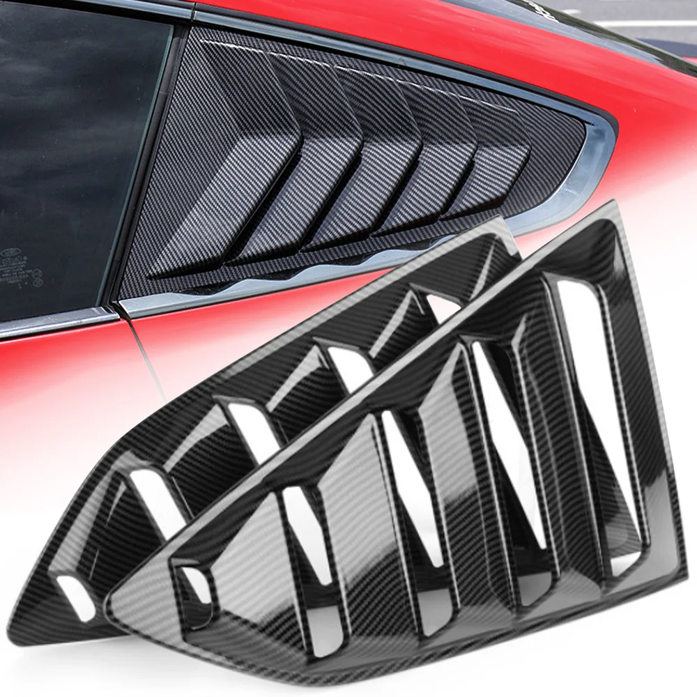 

2 pcs/set Rear Quarter Window Louvers Sun Shade Black/Shiny/Carbon Fiber Spoiler Panel Fit for Chevrolet Chevy Camaro 2016-2022