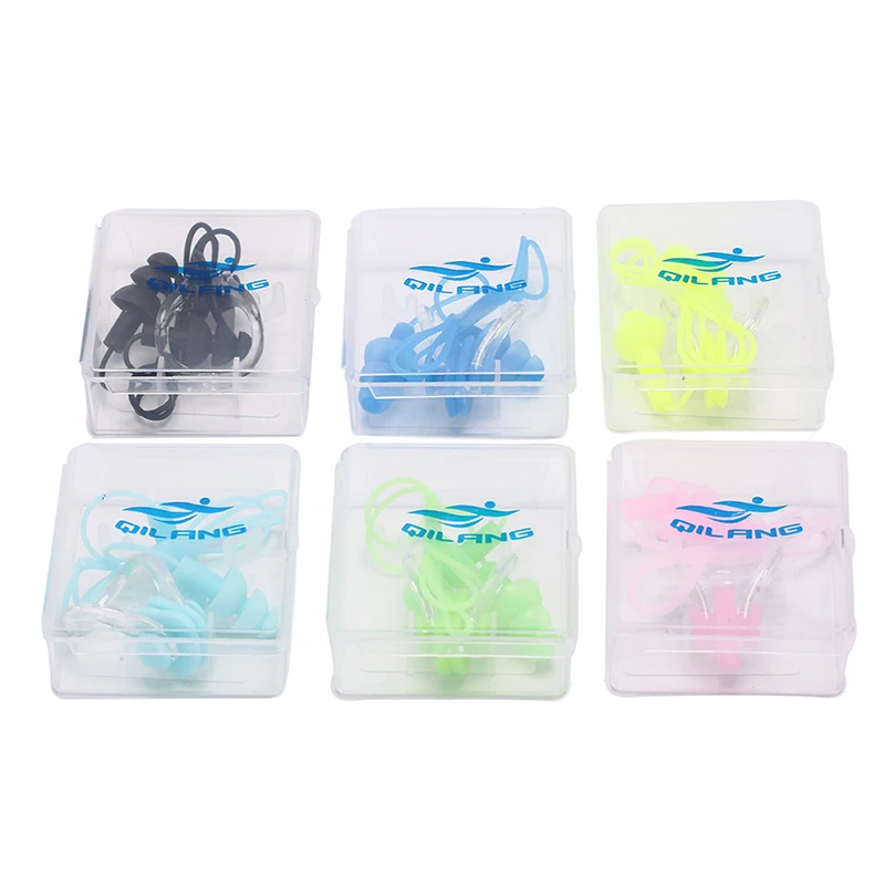

Silicone Swimming Set Waterproof Nose Clip + Ear Plug Earplug
