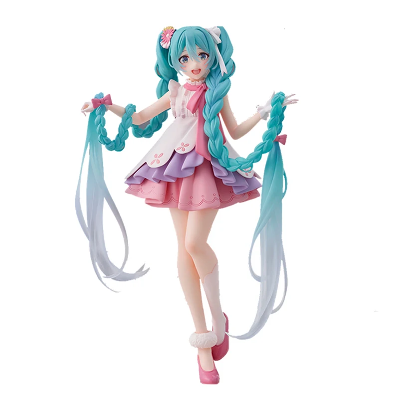 

Предварительная продажа Taito Vocaloid Аниме фигурки Hatsune Miku длинные волосы принцесса Аниме периферийные фигурные ПВХ модели коллекционные игруш...