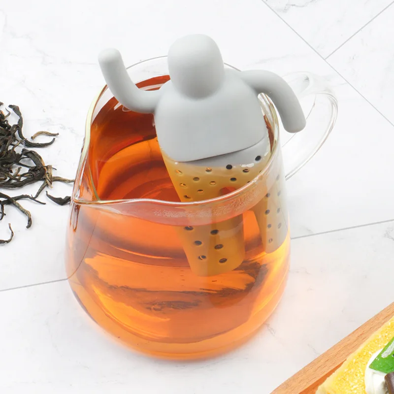 

Tea Infuser Silicone Tea Ball Strainer Bag Leaf Filter Diffuser Device Brewing Making Cute Mister teapot Herbal Spice Tools Hot