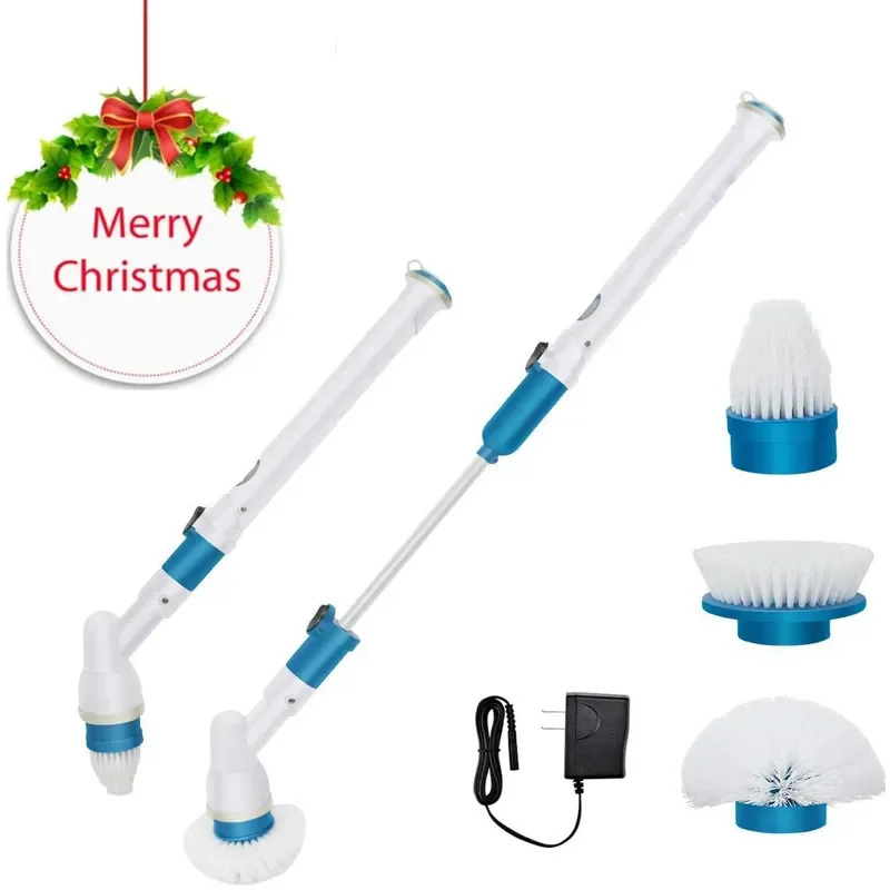 

Cleaning Brush Cordless Spin Scrubber Adjustable Waterproof Cleaner Charging Clean Bathroom Kitchen Cleaning Tools Set