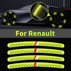 Автомобильные светоотражающие наклейки на обод для Renault Kadjar Megane RS Scenic Clio Zoe Triber Koleos Captur Arkana Описание GT