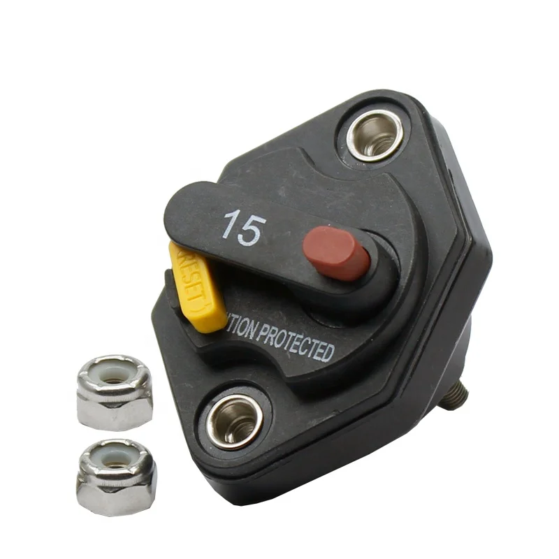

15A caravan manual reset waterpoof Car/Boat bimetal automobile circuit breakers