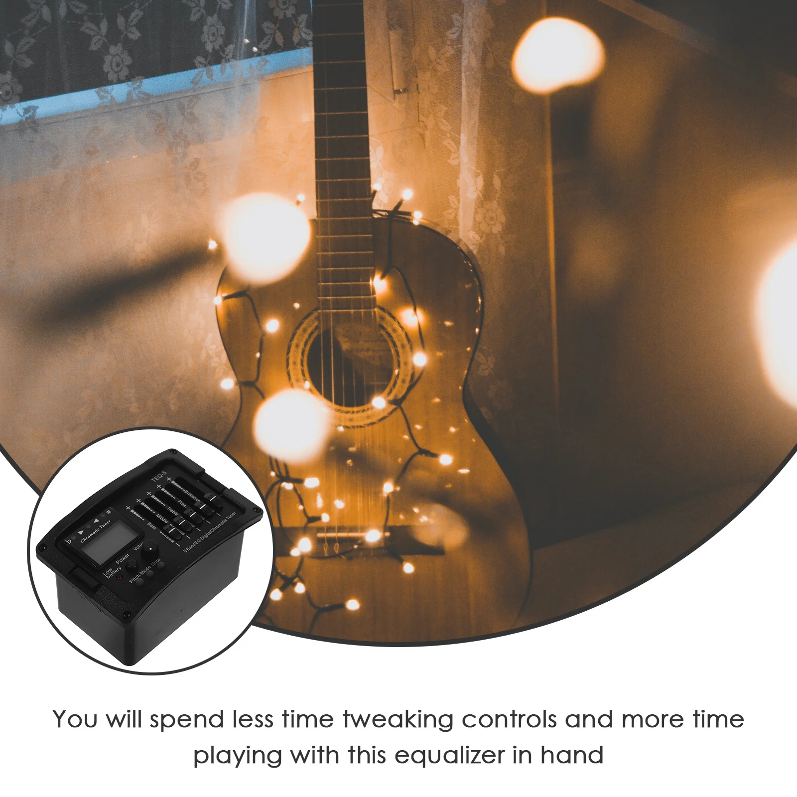 5-полосный эквалайзер предусилителя звукосниматель предусилитель для