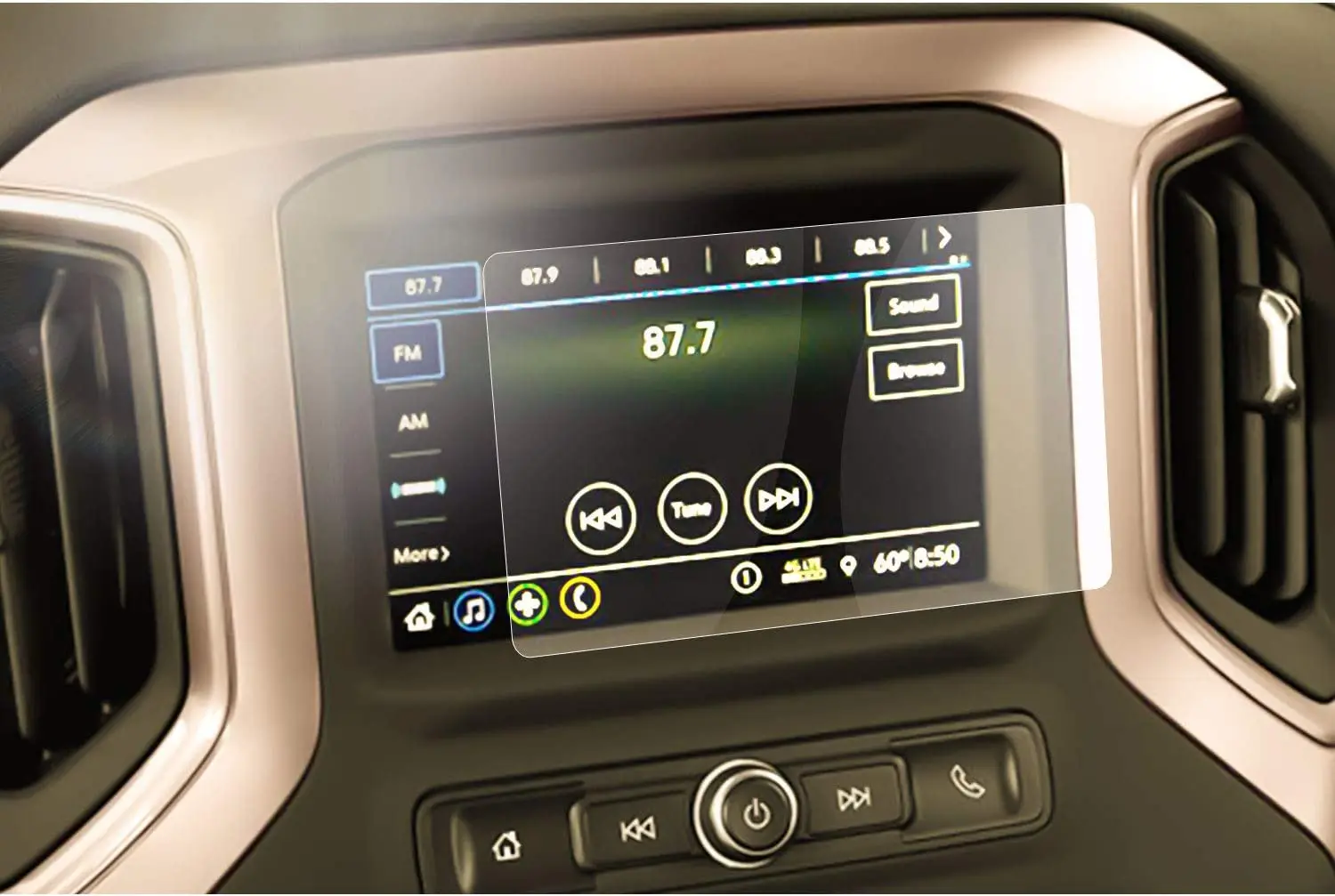 

2019 2020 2021 Silverado 1500 Infotainment 3 7-дюймовый автомобильный протектор экрана навигации, закаленное стекло твердость 9H информационная система автомобиля