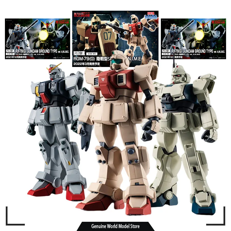 

Bandai Original Model Kit GUNDAM ROBOT SOUL RGM-79N Jim 1/100 Anime Action Figure Assembly Model Toys Model Robot Gift for Boys