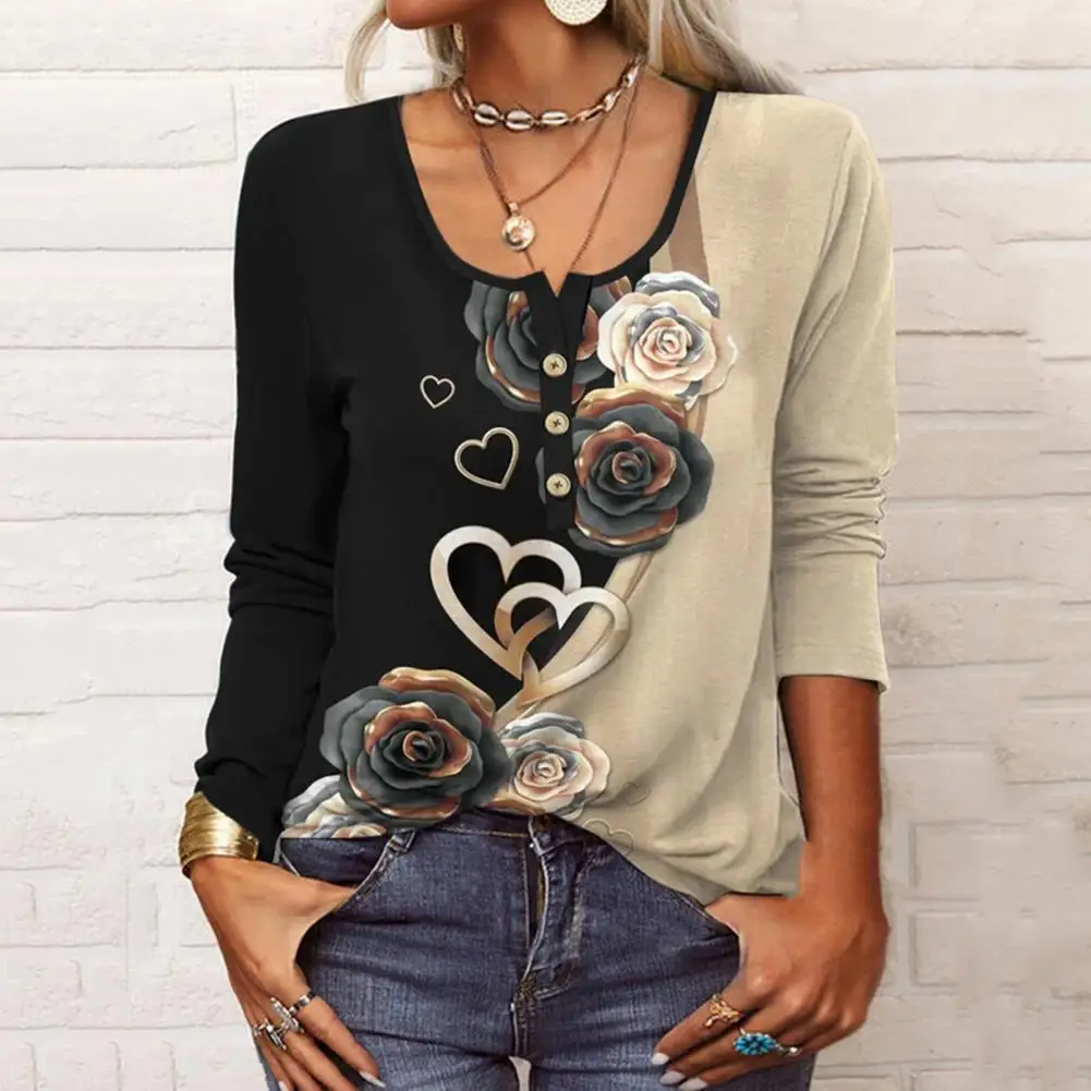 

Этническая Весенняя блузка с длинным рукавом, теплый пуловер, осенняя блузка на пуговицах