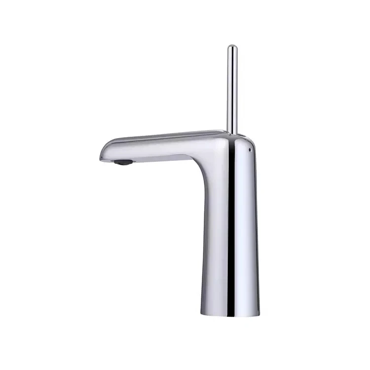 

Popular Brass Lavatory Vessel Sink Single Hole Single handle Bathroom Plumbing hot cold Basin Tap Mixer Faucet Modern Design