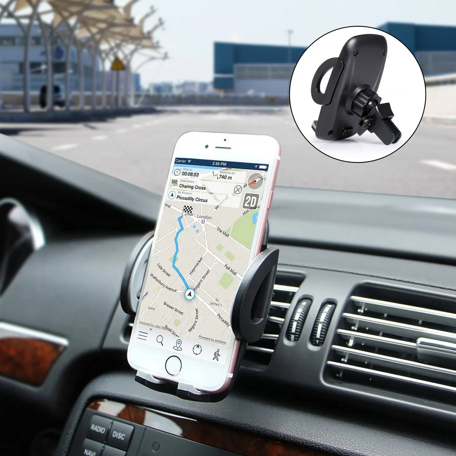 

Car Phone Holder Air Vent Stand Universal Mobile phone Support Mount Auto Phone Bracket