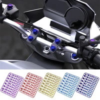 58pcs motorcycle ornamental screws nut bolt cap cover parts kit universal decals accessories for kawasaki for honda