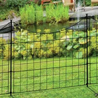 5PCS Iron Artistic Decorative Zipper OutDoor Garden Fence panels Plant Flower Bed Border Edge Zippity Fence Barrier Screen Kit