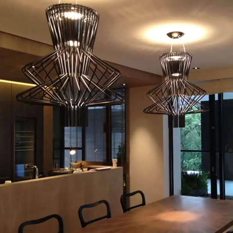 

Bird Cage Allegro Ritmico Pendant Lights For Dining room Dedroom Kitchen Italian design lamp Suspension Hanging Bird Lamps