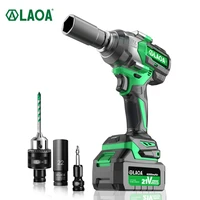 laoa brushless wrench socket lithium ion battery hand power tool electric impact cordless wrench 21v for car wheels 12 inch