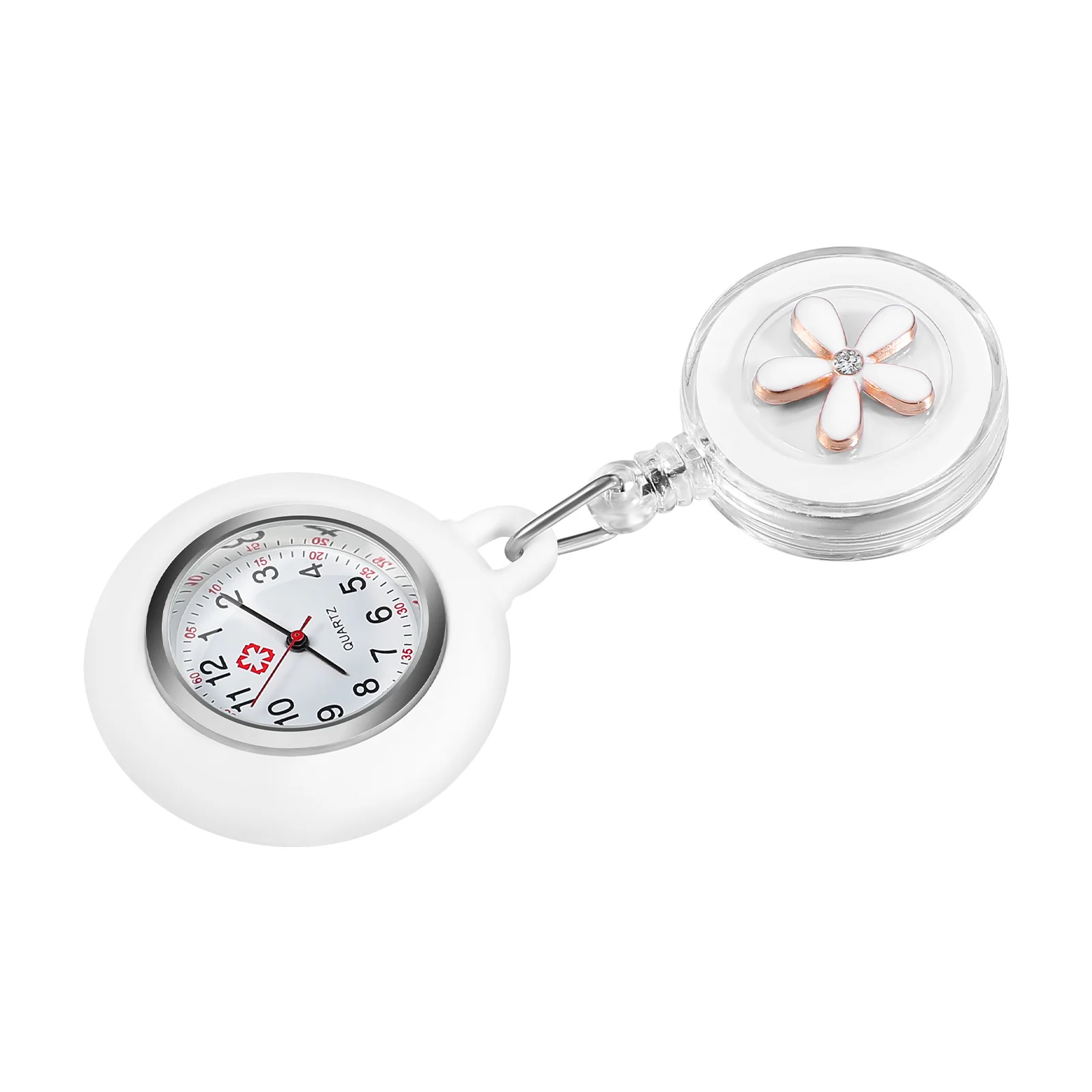 

Женские часы Hemobllo с клипсой для медсестер, часы с выдвижным кварцевым ремешком, карманные часы, часы для врачей, клиник, персонал, Подвесные часы