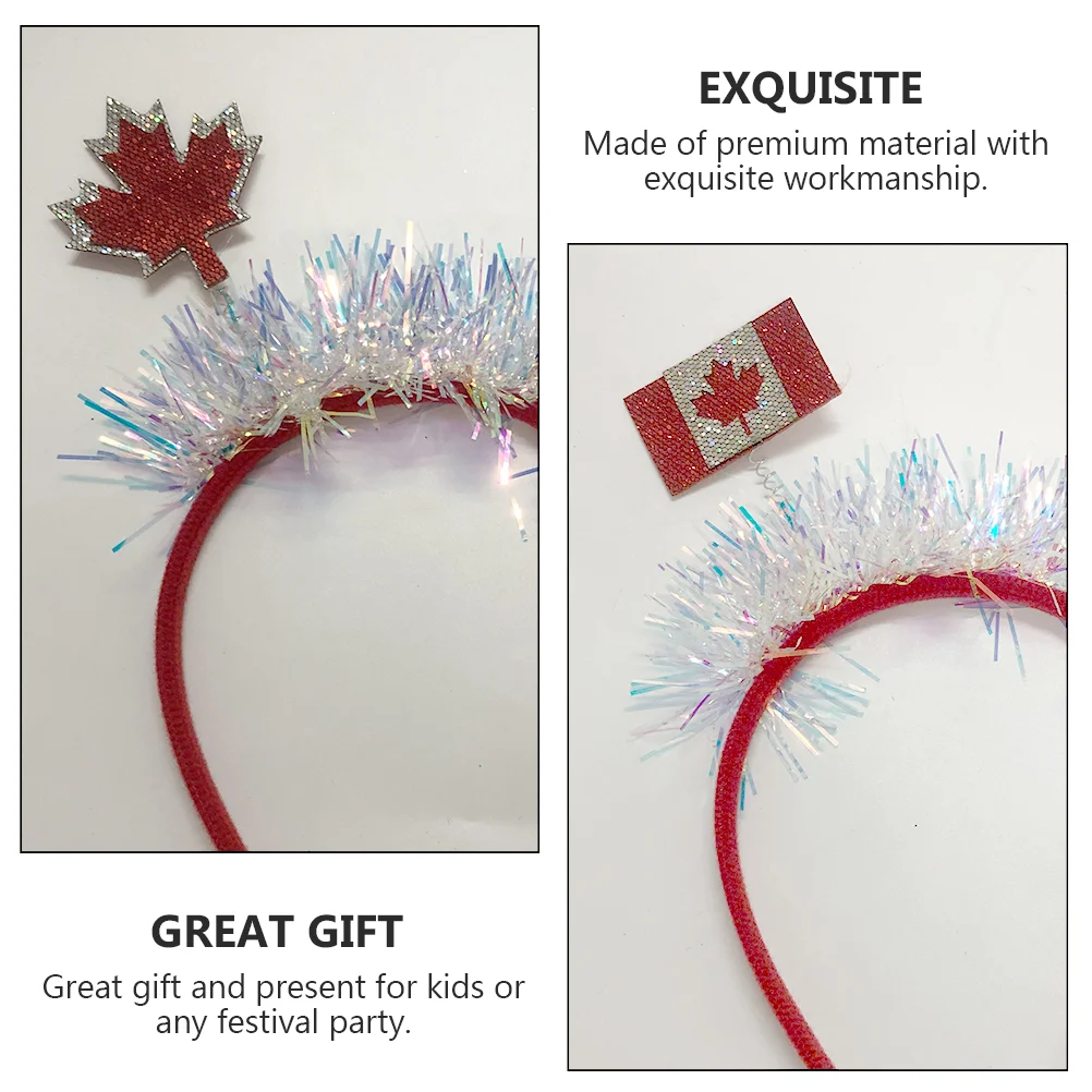 Party Head Bopper National Day Hair Accessories Band Pompom Carnival Hoop Tinsel