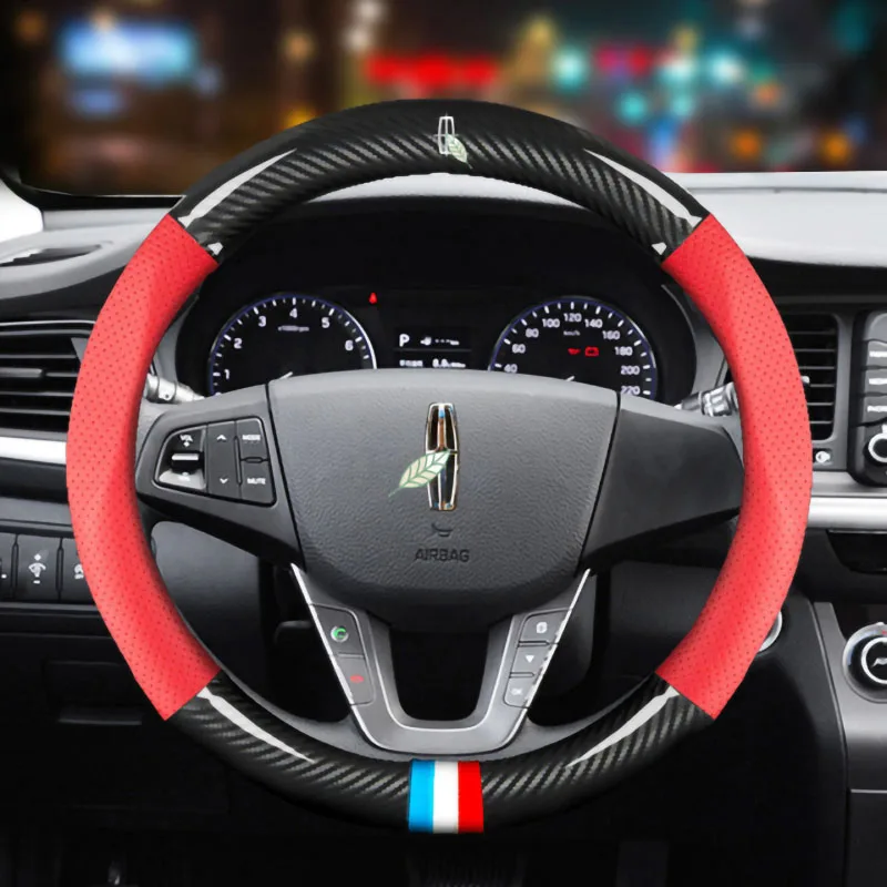 Чехол на руль для Lincoln Navigator Aviator MKS MKX Town Nautilus MKC MKT Four Seasons ультратонкий из