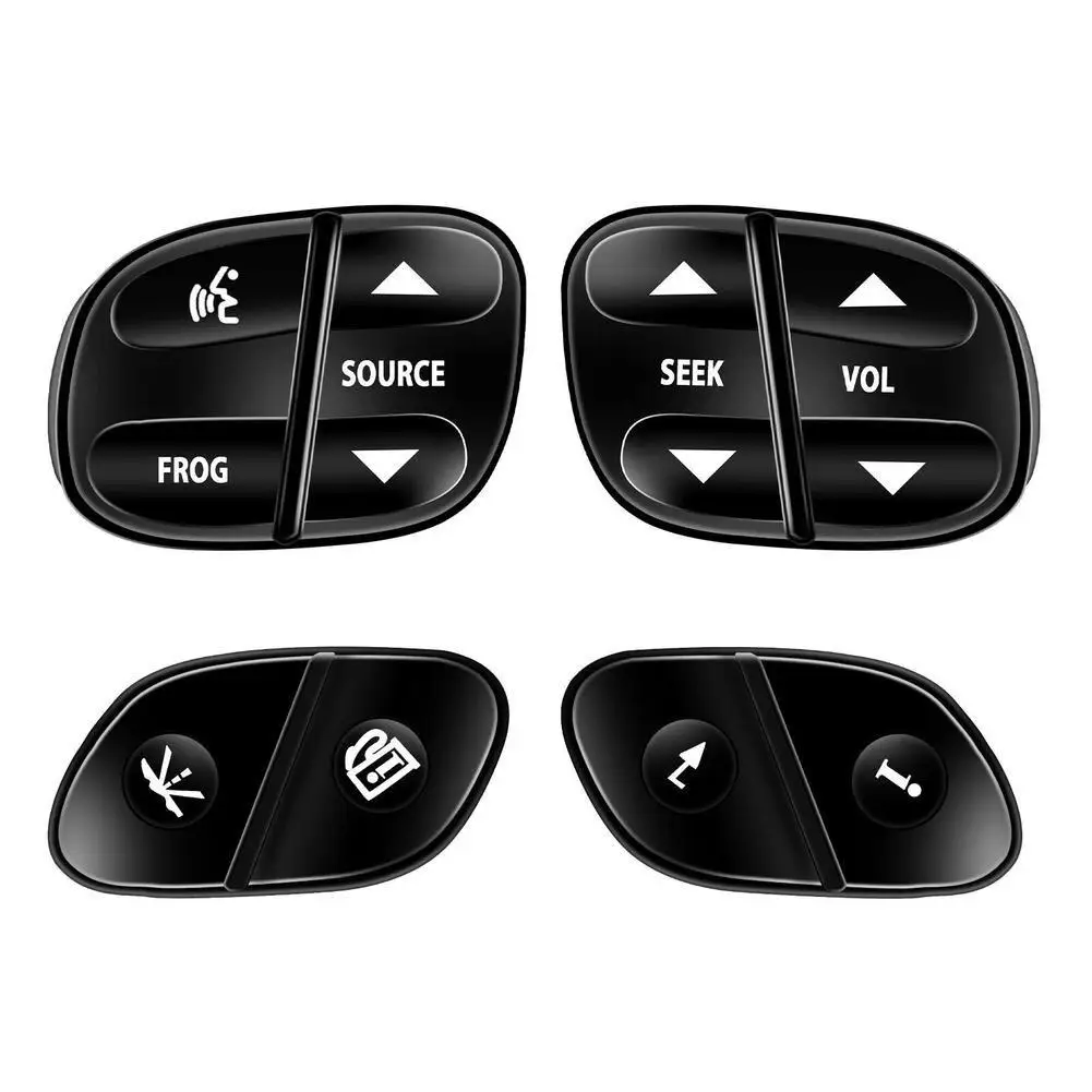 

4Pcs Steering Wheel Control Buttons Kit Seek Volume Radio Control Switch 21997738 1999442 1999443 21997739