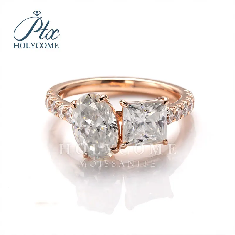 Holycome ювелирные изделия 14K измельченный лед овальной принцессы DEF vs1 Reddit Горячие