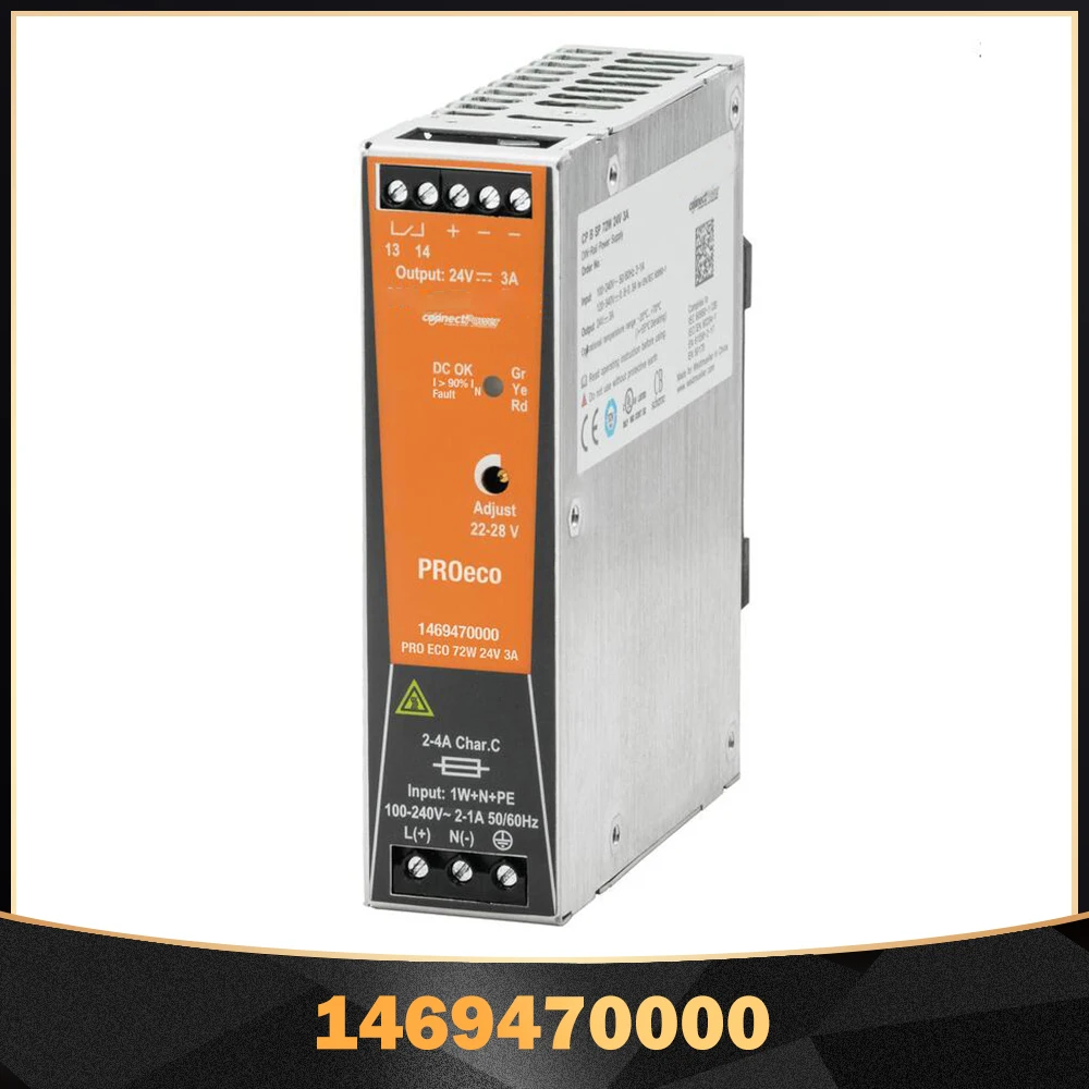 1469470000 для Weidmuller импульсный источник питания PRO ECO 72 Вт 24 В 3 А 1469470000 для Weidmuller импульсный источник питания PRO ECO 72 Вт 24 В 3 А