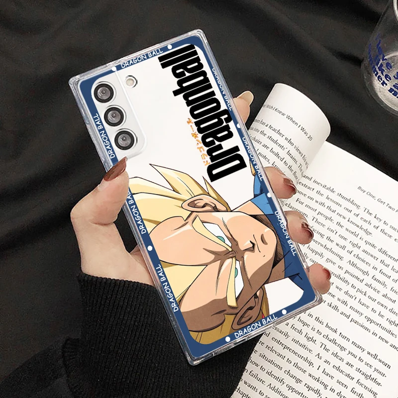 D-Dragon Ball Goku Cool For Samsung S24 S23 S22 S21 S20 FE S10 S9 S8 Plus Ultra Pro Lite 5G Прозрачный чехол для телефона