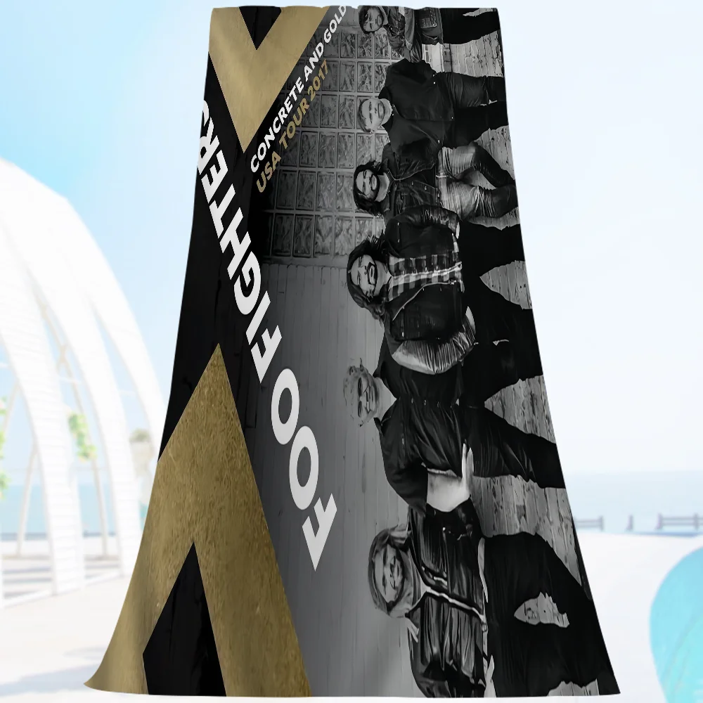 Foo Fighters Band Пляжное полотенце Красочные банные полотенца для девочек из