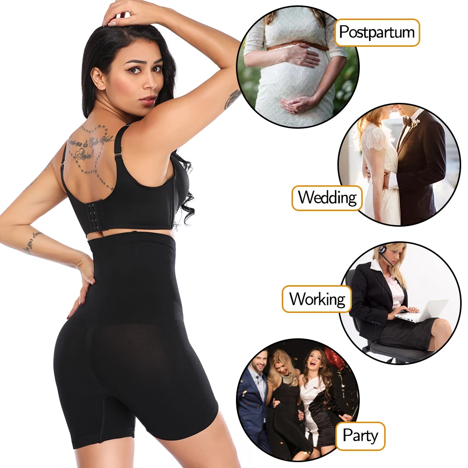 Women High Waisted Body Shaper Panties Tummy Belly Control Slimming Control Shapewear Shaping Shorts Underwear Waist Trainer