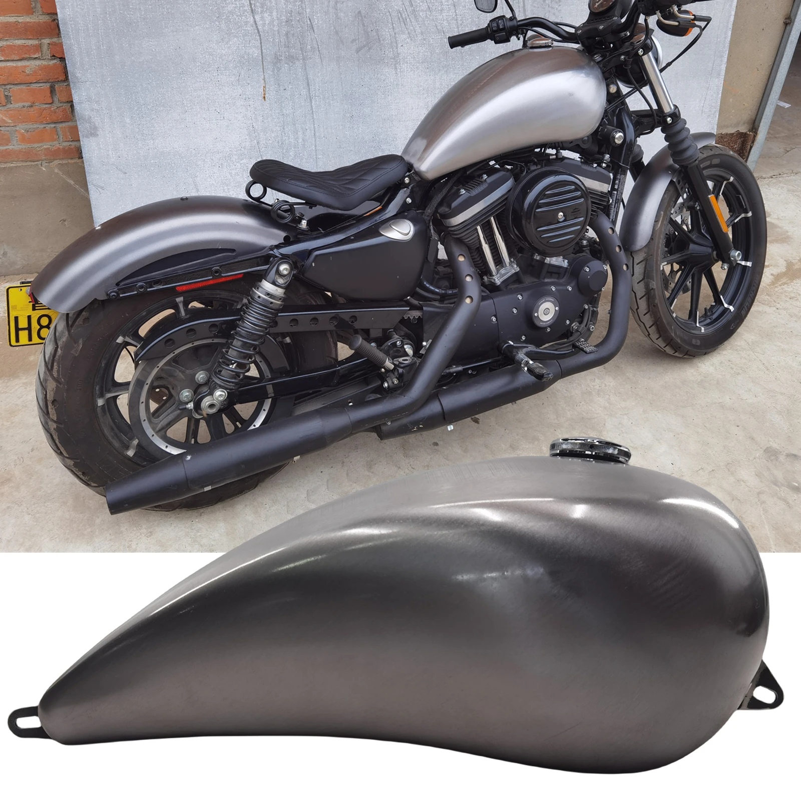 Фото ​ 20-литровый мотоциклетный топливный бак большой емкости для Harley Sportster 2004-2005, карбюраторная версия №2