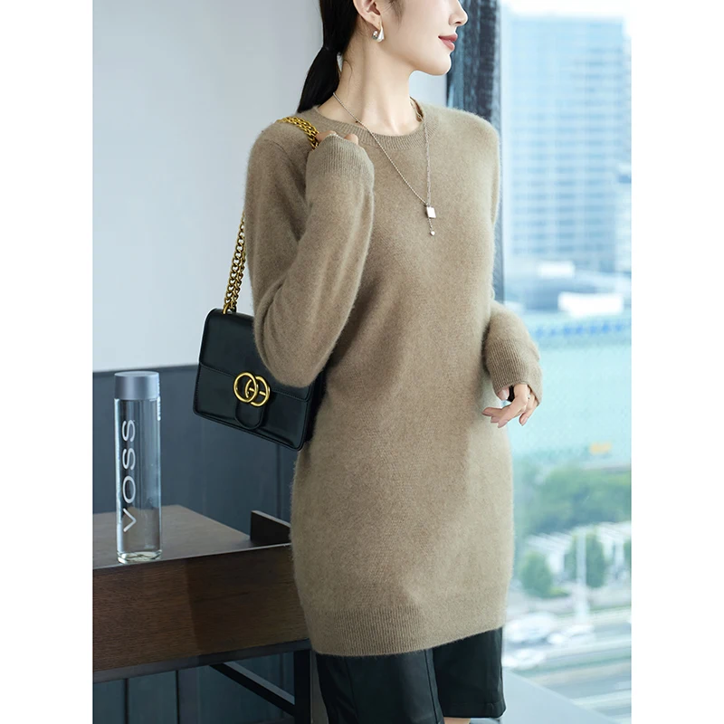 DjzDsm женский топ из 100% мериносовой шерсти пуловер с круглым вырезом свитер