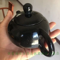 natural a black jade hand carved black jade kettle pot magnetichealth jade tea cup for friend jade gift jewelry women men jade