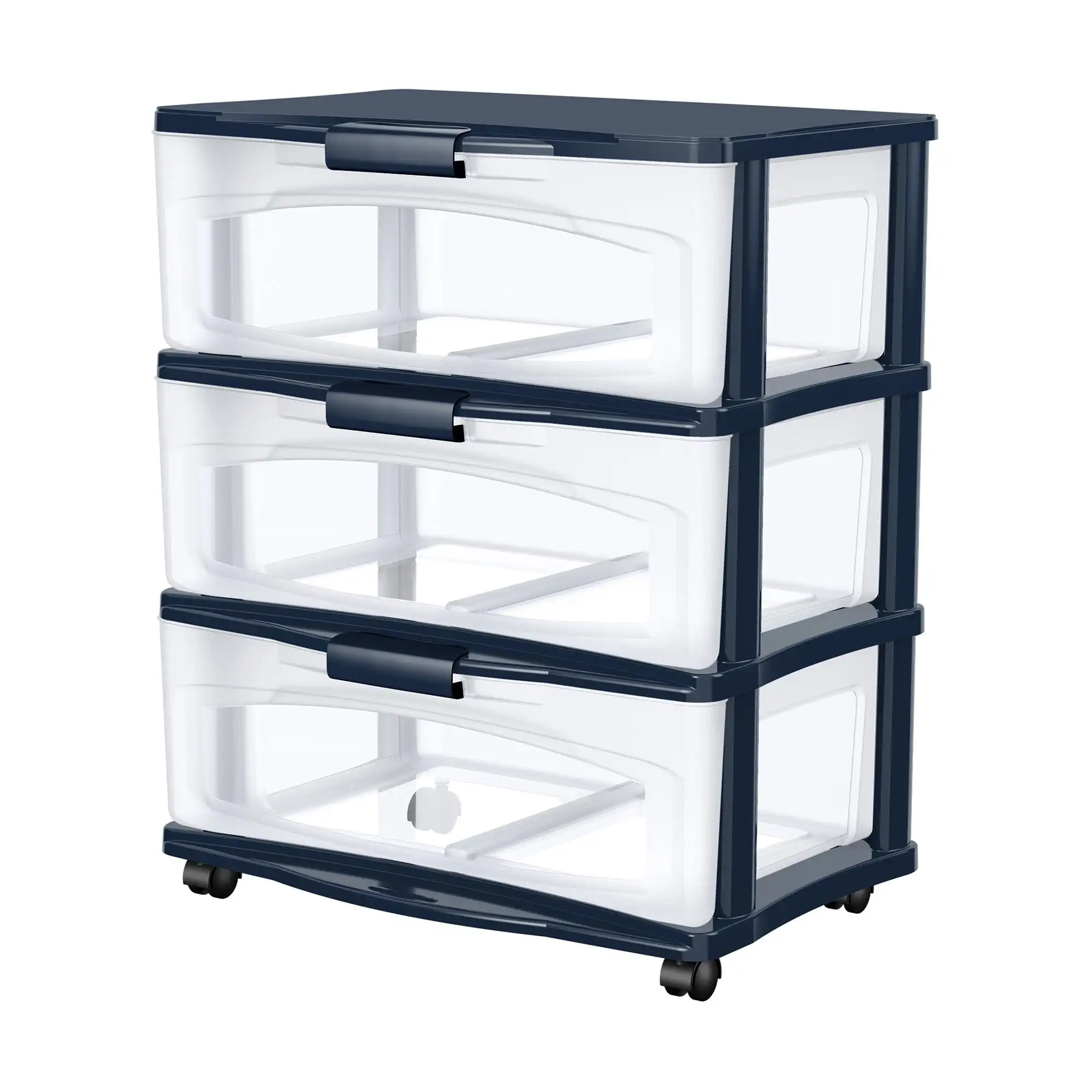 

Solution 3 Drawer Wide Cart Blue