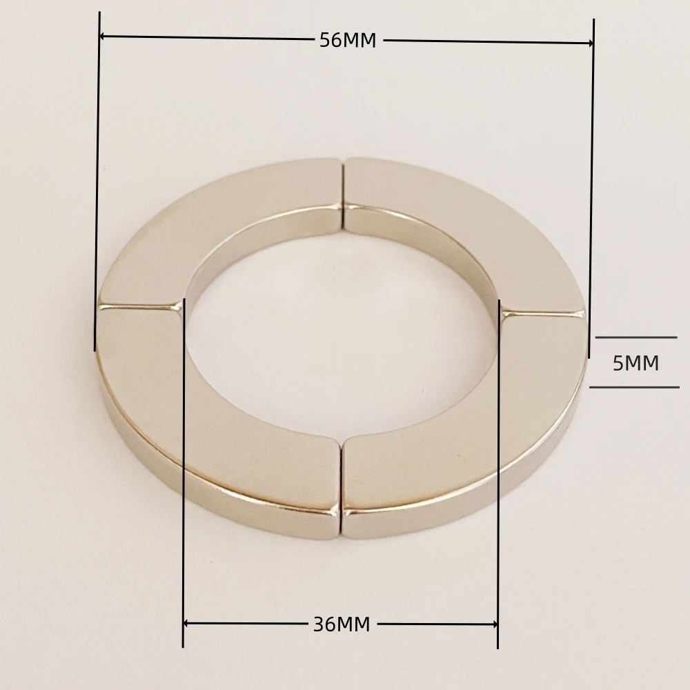 NdFeB Магнитная дуга or28xir18x90dext5mm N38 генераторы моторов ветряная турбина Неодимовый