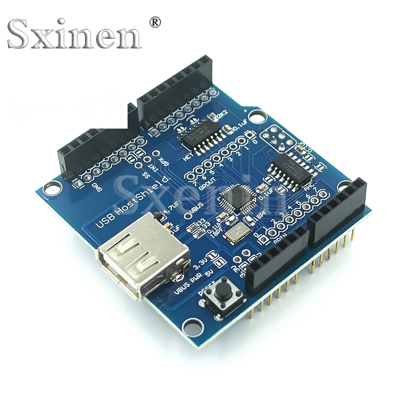 

USB-хост-щит ADK поддерживает модуль макетной платы MEGA MAX3421