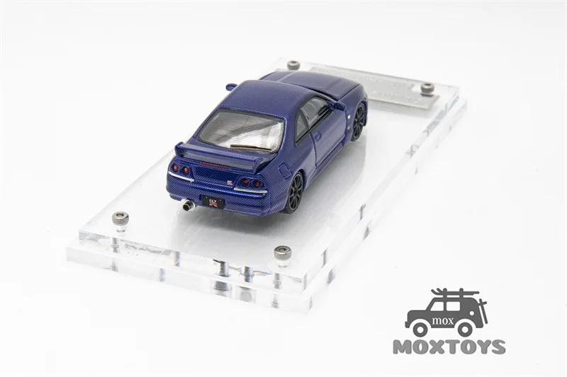 Фокусный Horizon FH 1:64 Skyline GT-R BCNR33 Carbon темно-синий литая модель автомобиля