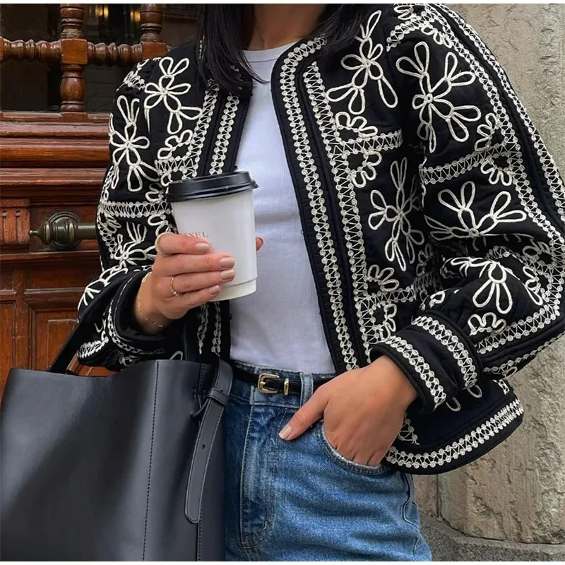 Повседневная куртка с принтом и шортами женский кардиган круглым вырезом