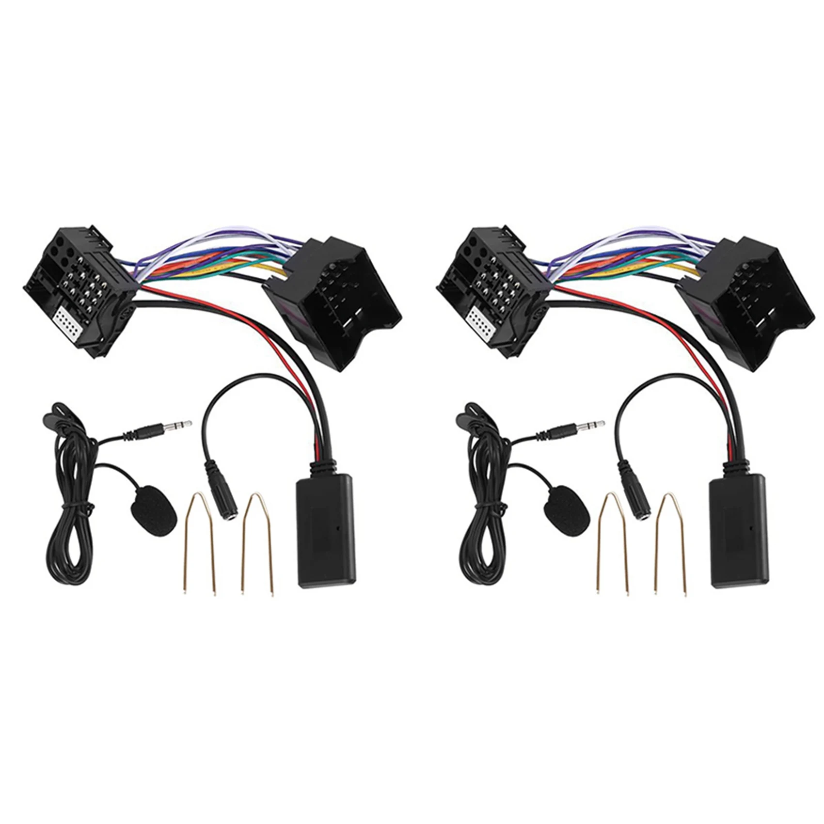 

2X Car Bluetooth 5.0 Aux Cable Microphone Handsfree Mobile Phone Free Calling Adapter For Peugeot Citroen C2 C5 RD4