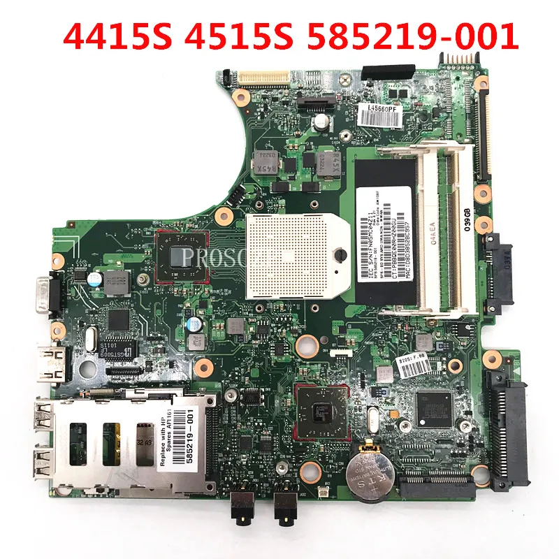 585219-001 585219-501 585219-601 High Quality Mainboard For HP 4515S  4415S Laptop Motherboard 6050A20268201-MB-A02 100% Tested