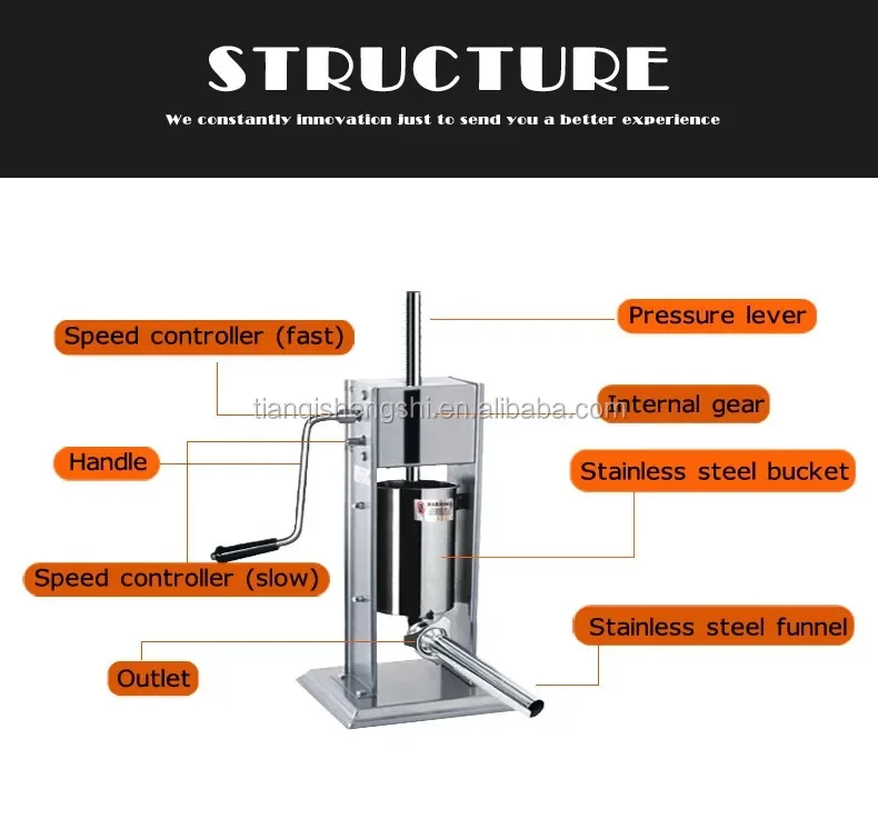 3л франшифуртер вертикального типа машина для наполнения колбас салями