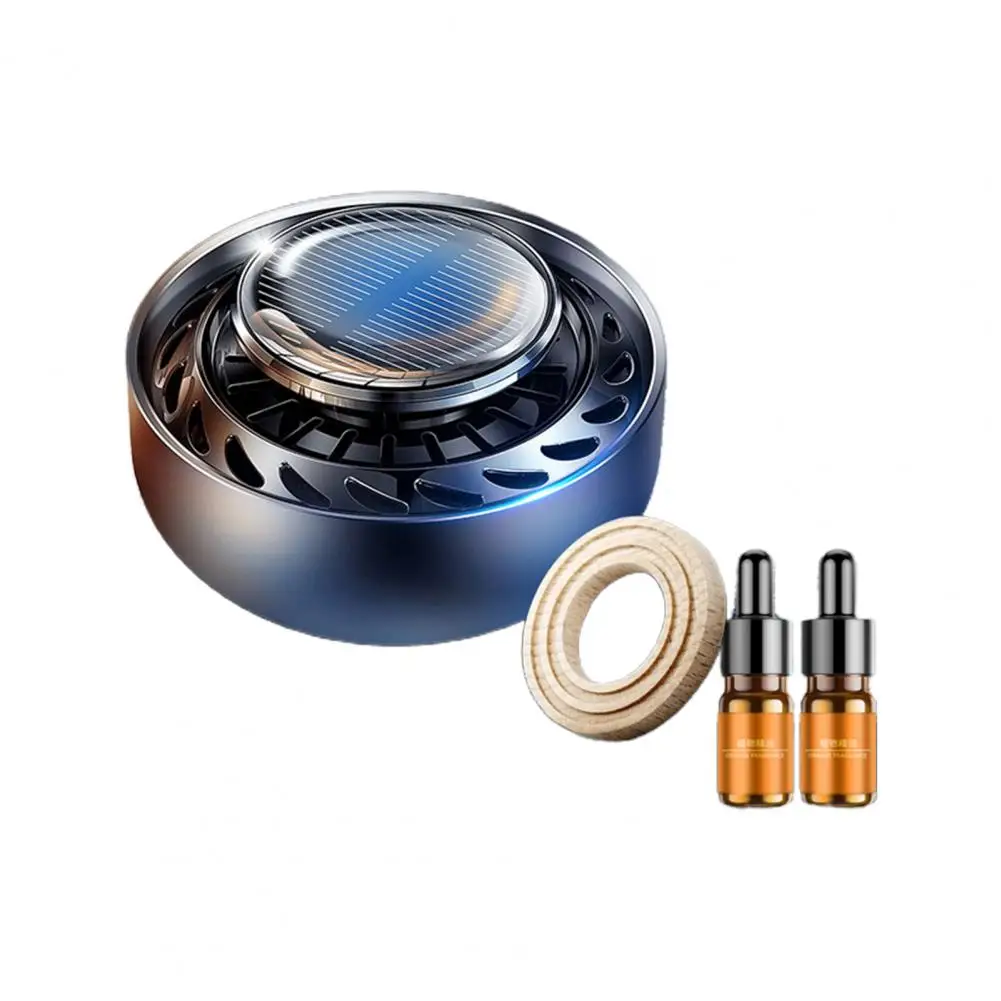

Car Air Freshener Solid Solar Power Spin Fan Car Aromatherapy Fragrance Diffuser Ornament for Vehicle