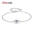 Женский браслет TONGZHE из серебра 925 пробы с фианитами