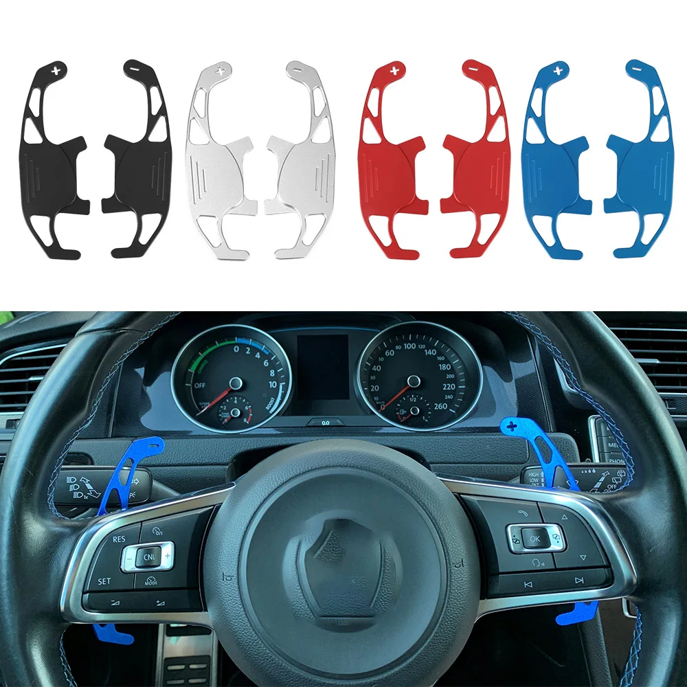 

For VW GOLF 7 RLINE JETTA MK6 LAMANDO TERAMONT Auto Replacement Car Steering Wheel Shift Paddle 2Pcs/Set Shifter Extended
